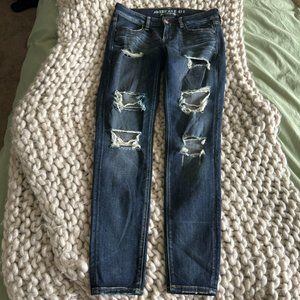 American Eagle ripped jeggings - 6 regular